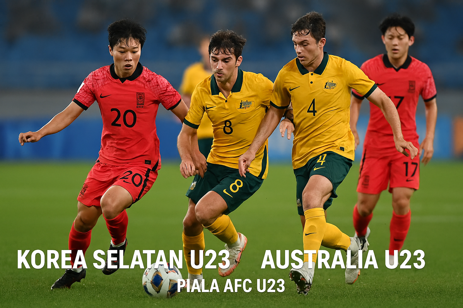 Update Piala AFC U23: Korea Selatan U23 vs Australia U23 Jam 22.30 WIB Malam Ini Live Streaming HD di Score808!