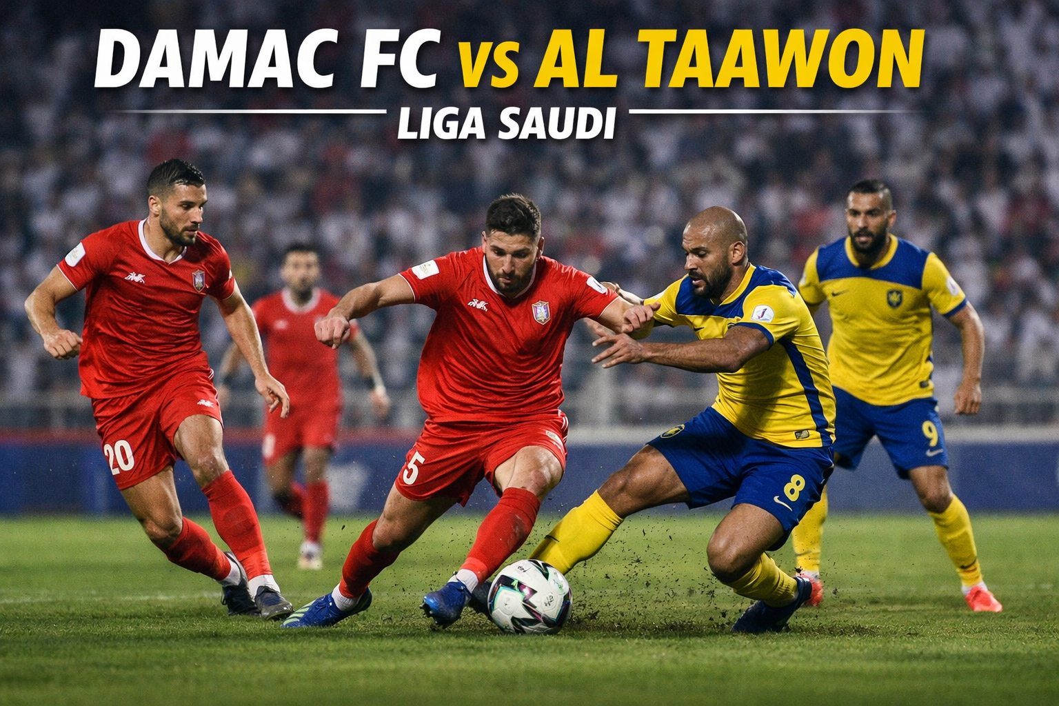 Damac FC vs Al Taawon Live Malam Ini - Penggemar Bola Pilih Score808 untuk Streaming Stabil
