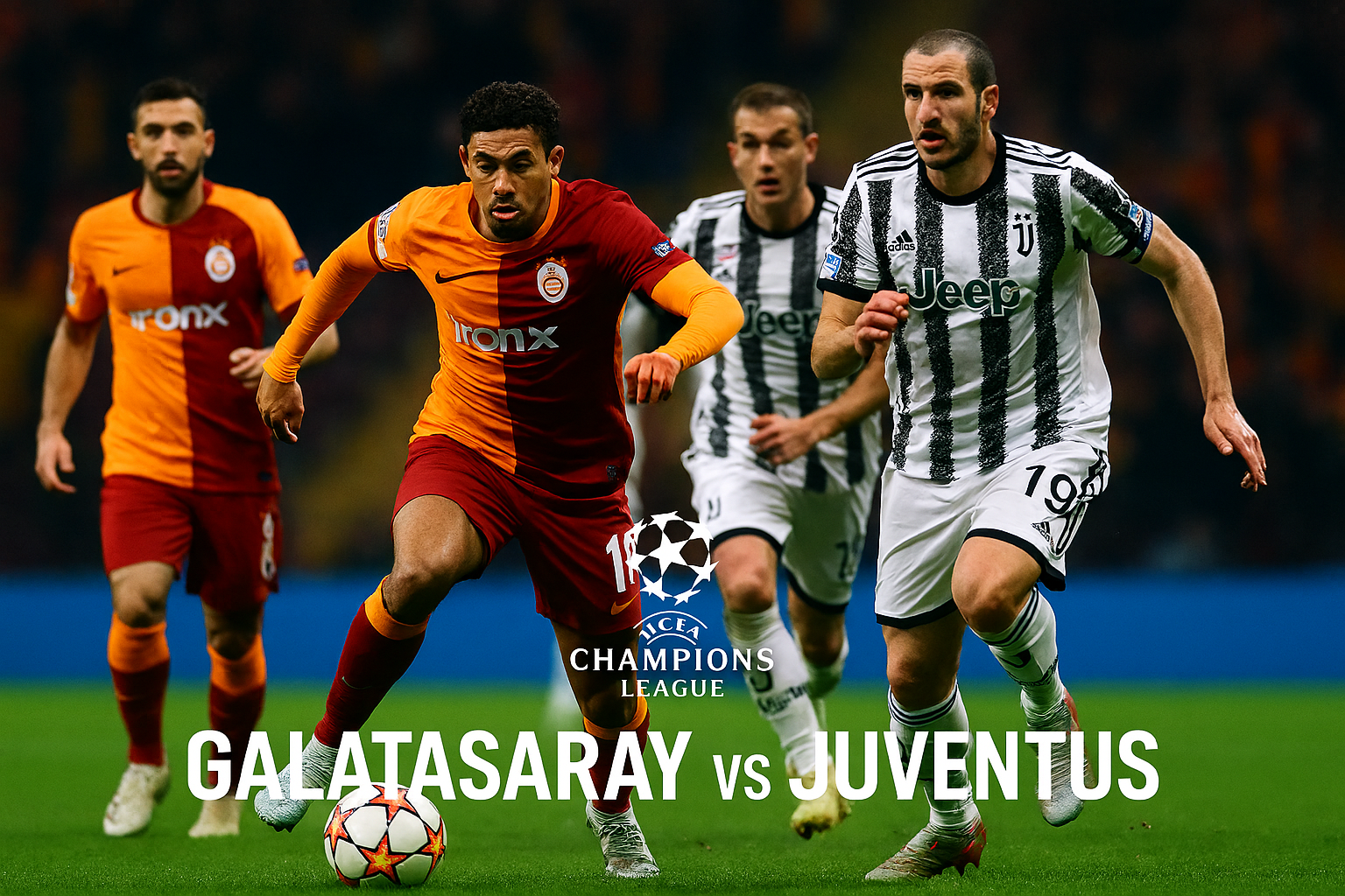 Laga Besar Galatasaray vs Juventus Liga Champions UEFA Jam 00.45 WIB Dini Hari Ini Bisa Diikuti Lewat Score808 — Duel Seru Memetiku di Tengah Malam!