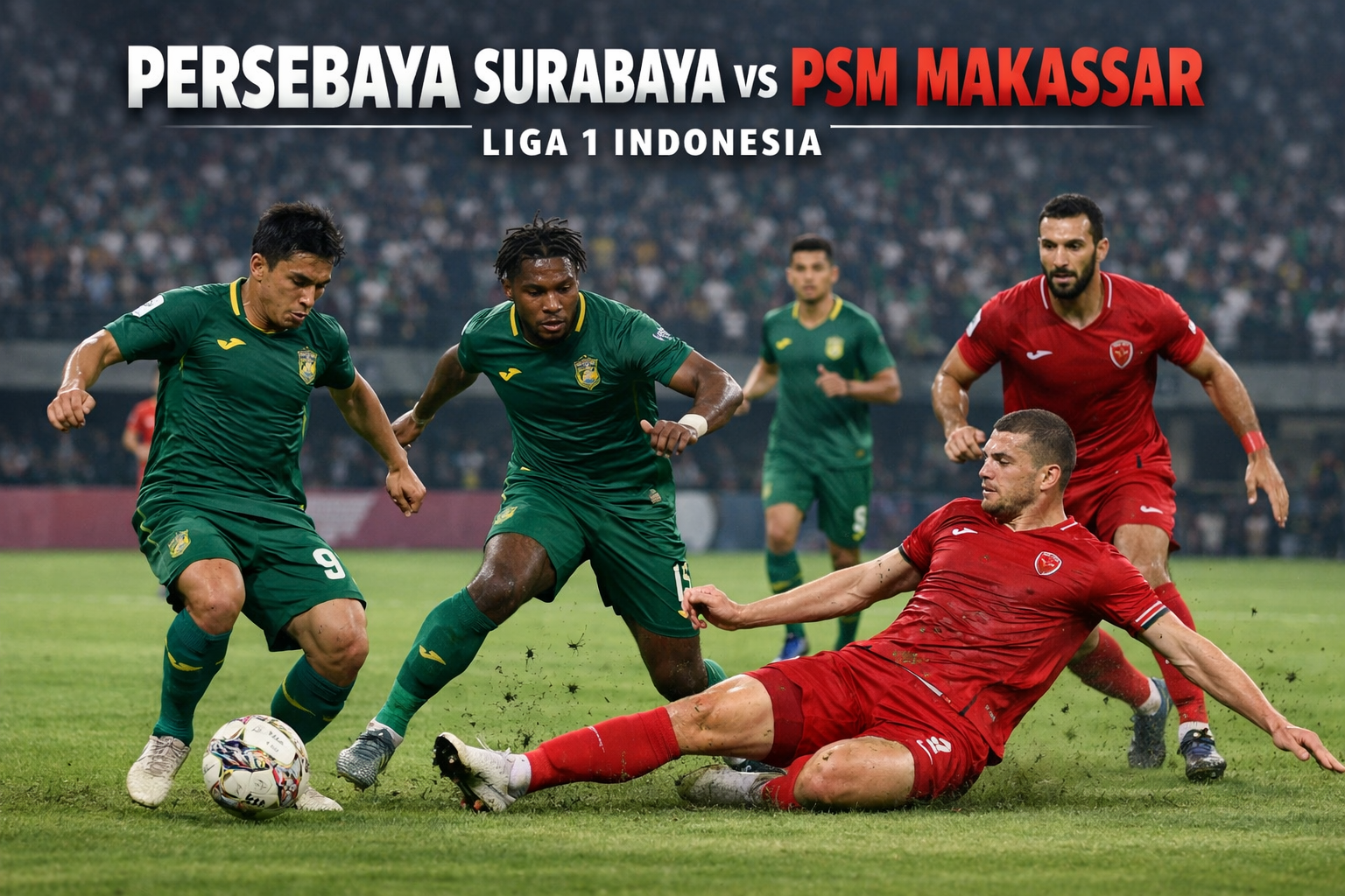 Persebaya Surabaya vs PSM Makassar Liga 1 Indonesia: Analisa Tajam dan Live Streaming Score808 Pukul 20.30 WIB