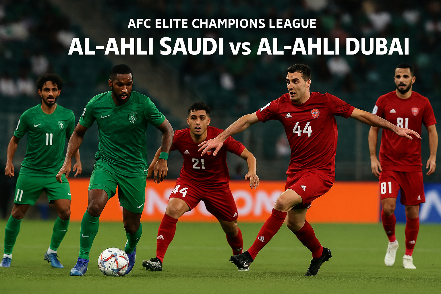 Score808 Live 23.00 WIB: Al-Ahli Saudi vs Al-Ahli Dubai Liga Champions Elit AFC Siap Memanas!