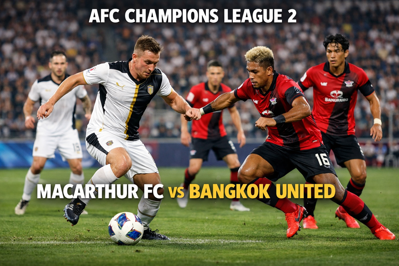 Score808 Sorot Duel Macarthur FC vs Bangkok United Liga Champions 2 AFC Sore Ini Jam 14.45 WIB - Pertarungan Sengit yang Mengguncang Yasara Stadium