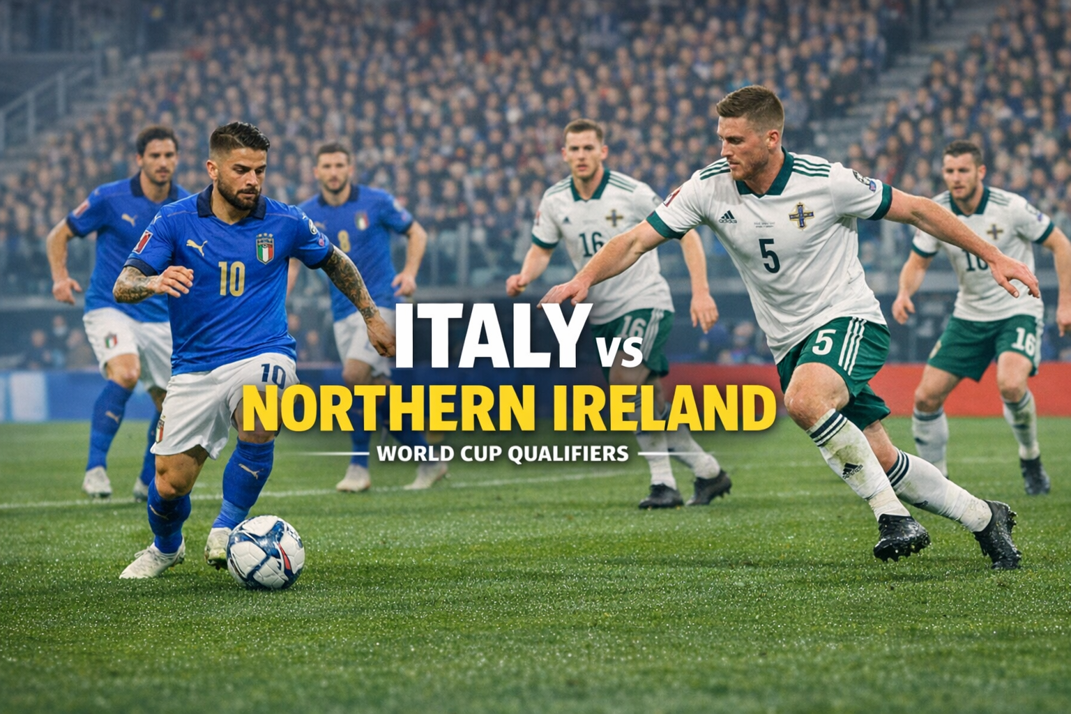Italy vs Northern Ireland 02.45 WIB Bersama Score808 – Pertarungan Sengit Menuju Piala Dunia yang Mengguncang