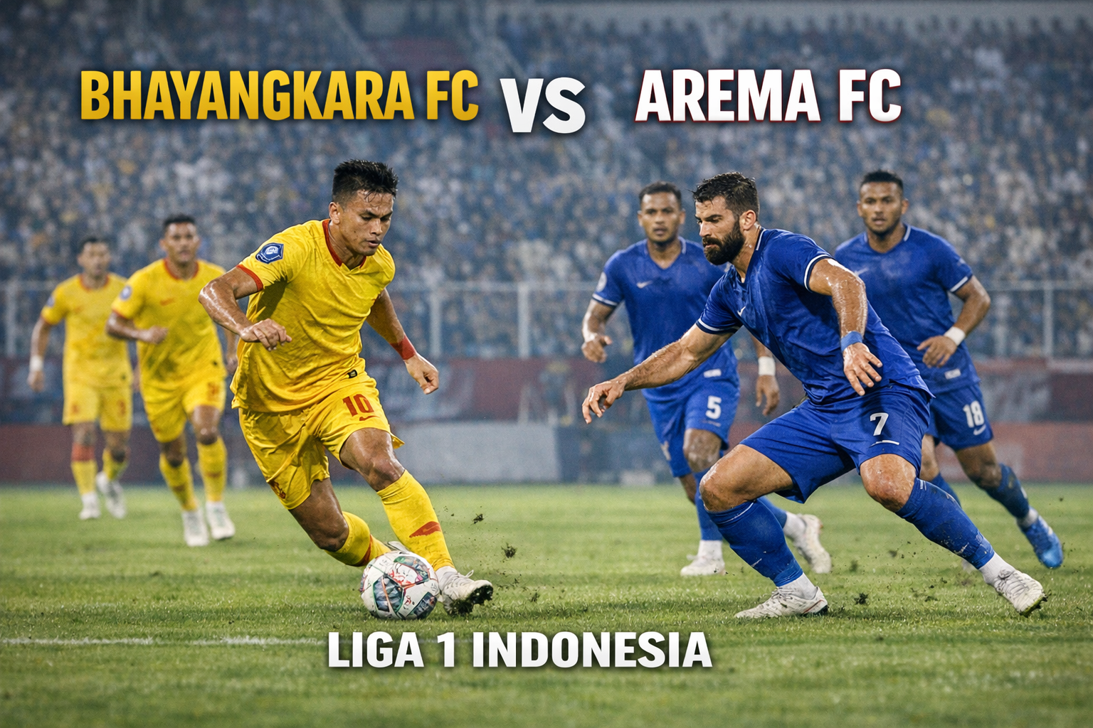 Score808 : Pertemuan Bhayangkara Presisi Indonesia FC vs Arema Liga 1 Indonesia Malam Ini Pukul 20.30 WIB Penuh Gengsi