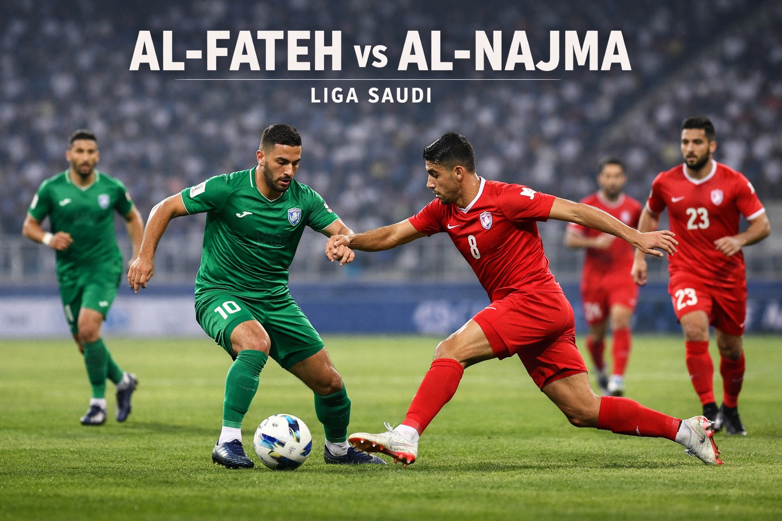 Al-Fateh vs Al-Najma Liga Saudi Malam Ini Jadi Magnet Pecinta Bola di Score808 Berkat Persaingan yang Kian Sengit