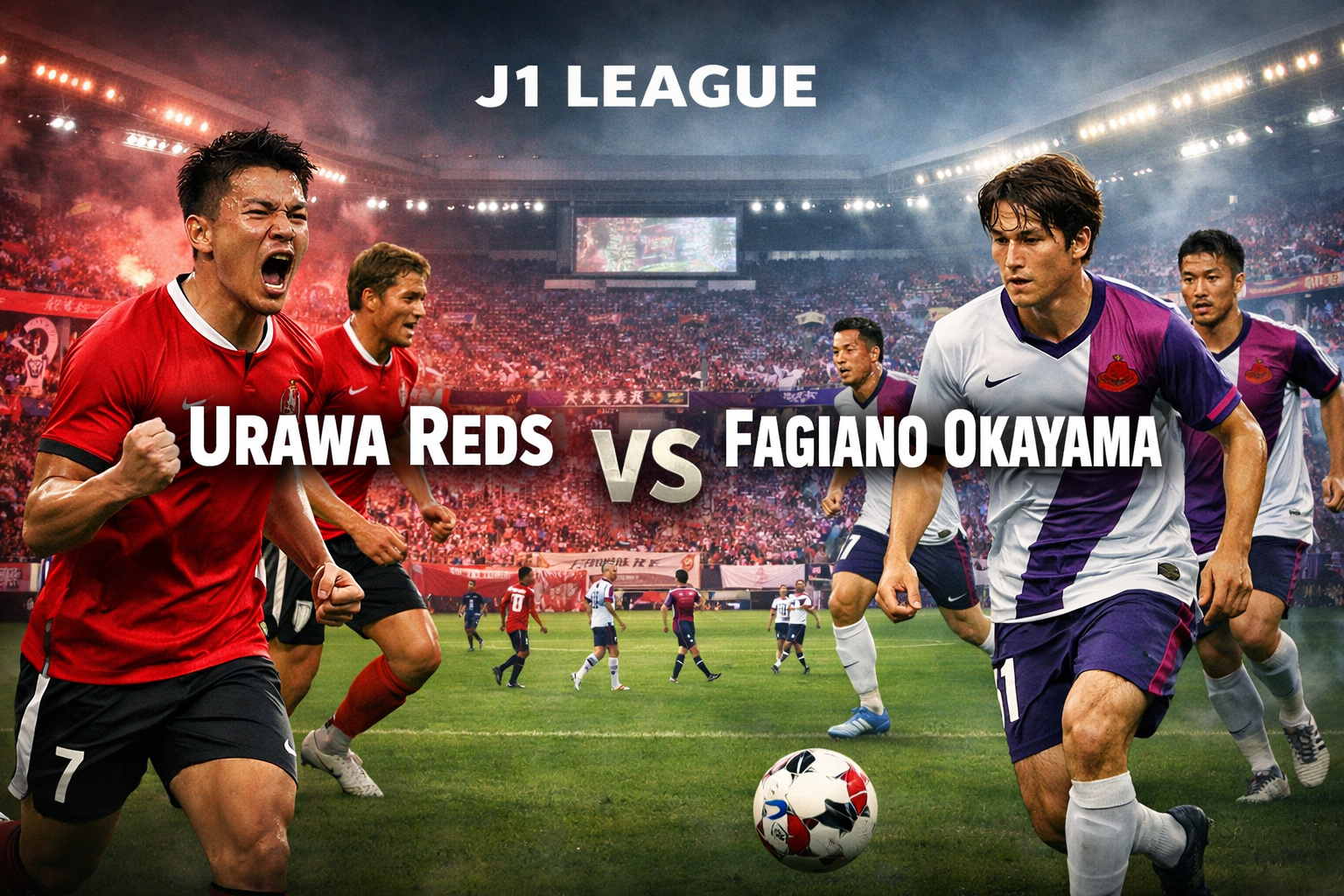 Urawa Reds vs Fagiano Okayama J1 League Siang Ini Pukul 14.00 WIB Jadi Agenda Utama Score808 - Pertempuran Sengit Memanatkan Liga Jepang