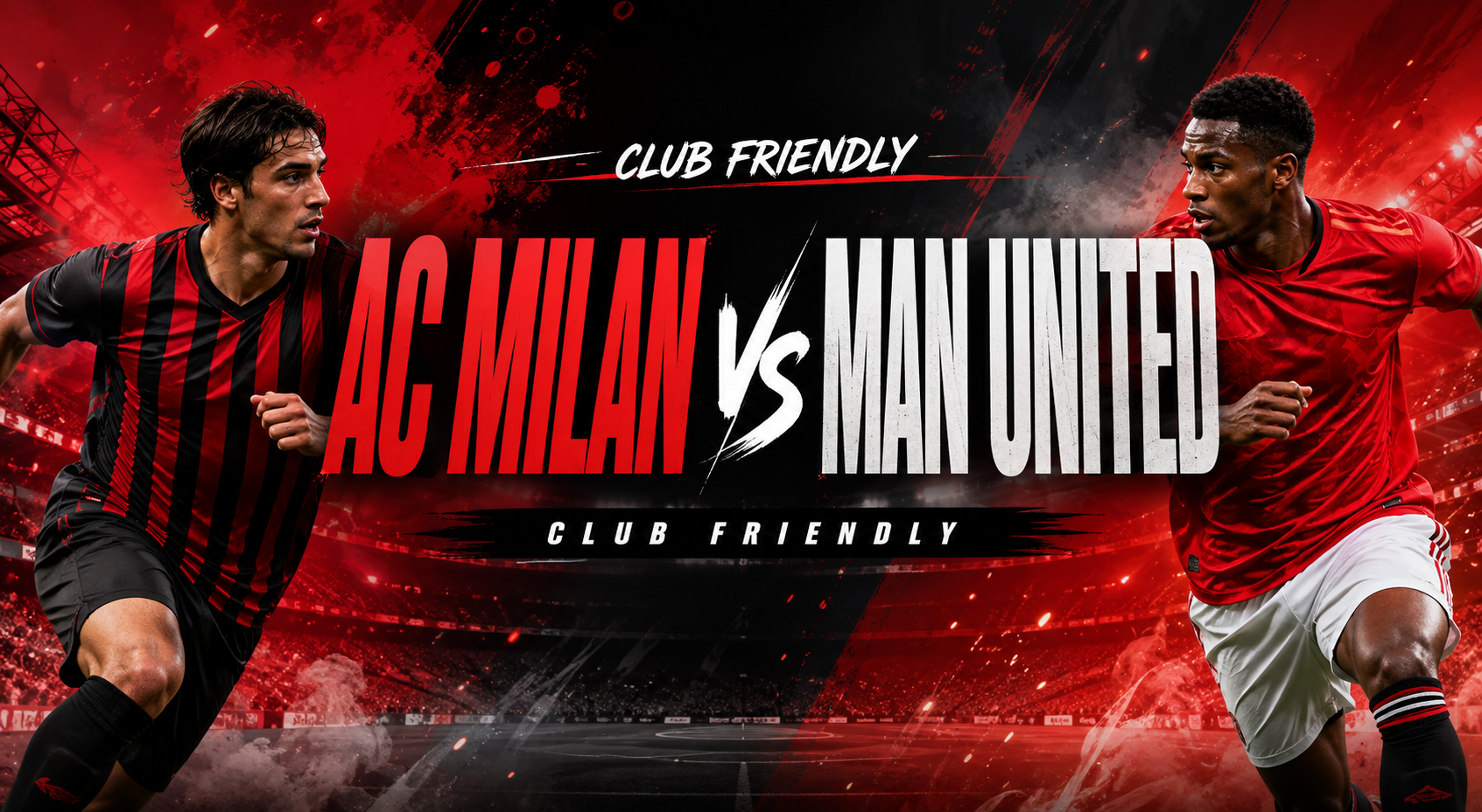 AC Milan vs Man United Club Friendly Malam Ini Pukul 21.45 WIB - Score808 Hadirkan Sajian Pertandingan Pramusim Bergengsi