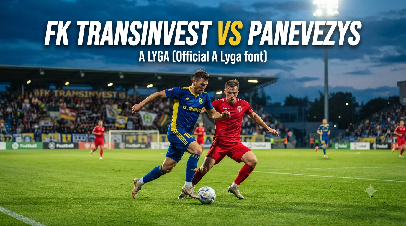 FK Transinvest vs Panevezys A Lyga Malam Ini Pukul 22.45 WIB Score808 Menghadirkan Streaming Laga Sepak Bola Dengan Informasi Terbaru