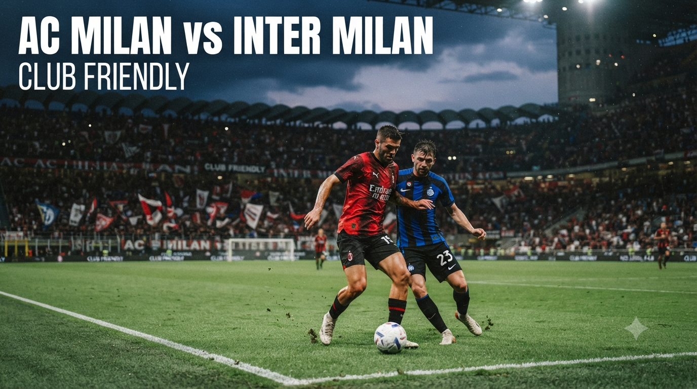 Score808 Jadi Pilihan Streaming AC Milan vs Inter Milan Club Friendly Sore Ini Pukul 18.00 WIB untuk Menikmati Derby Italia
